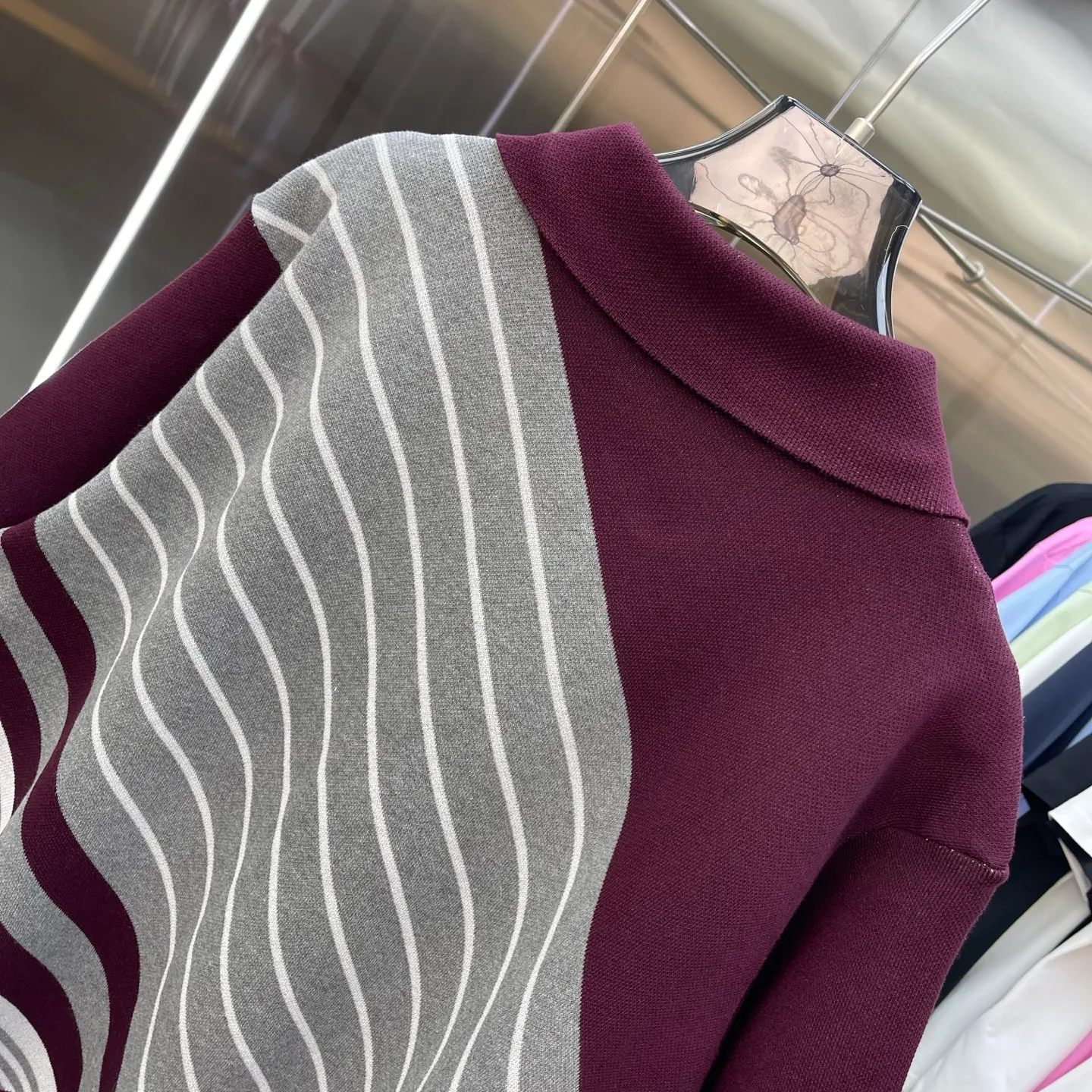 CASABLANCA Casablanca Sweater New Arrival Original development, comfortable upper body, imported equipment, original high-density embroidered seal, two-color splicing, hand-sewn cuffs + hem, OEM by domestic first-line brand Factory, impeccable workmanship Sizes: S M L XL